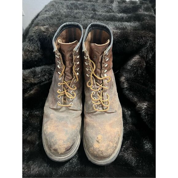 Red Wing 2233 Steel Toe Leather Boots Brown Work Mens Size 13 B main image 4